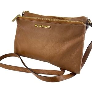 Michael Kors Tan Leather Crossbody Bag